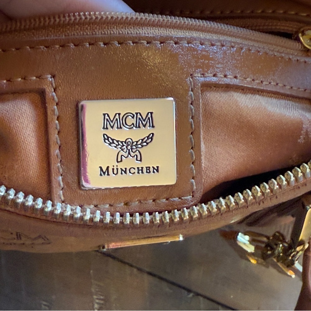 💎MCM COGNAC SMALL BOSTON BAG EUC💎 - Picture 13 of 14